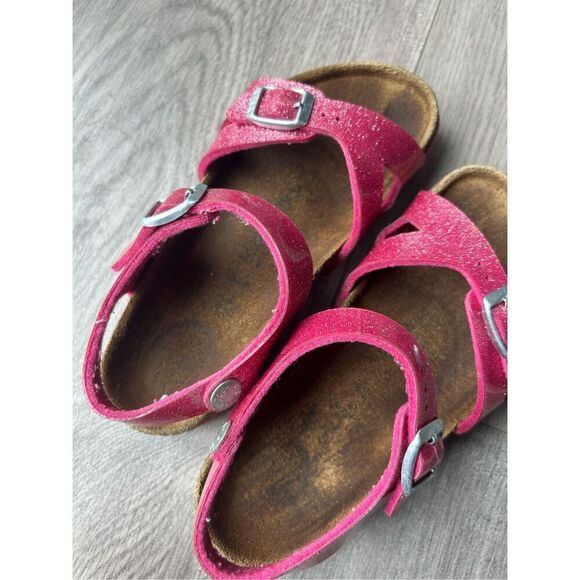 Birkenstock Rio Kids Magic Galaxy Bright Rose Pink Sandals Narrow Fit - Picture 5 of 8